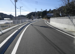 28単・市道A6202号線道路改良工事　平成30年1月竣工　発注者：石岡市役所　完成