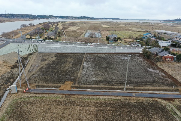 工事名：06国補地道　施工ヤード整備工事　令和6年3月竣工　発注者：茨城県土浦土木事務所　竣工